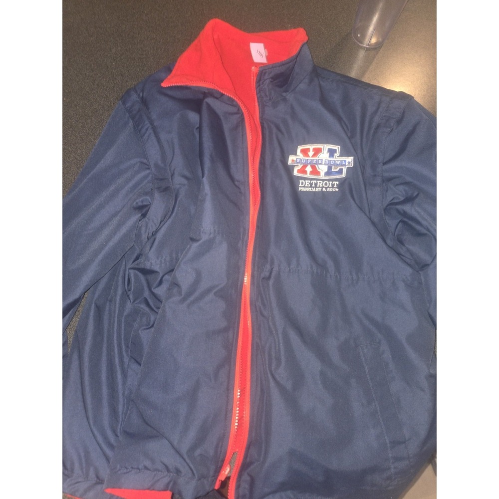 NFL Super Bowl XL Detroit 2006 G-III Reversible Jacket Vest Zip-Off Sleeves M